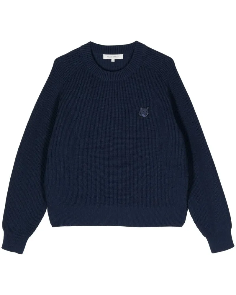 Kitsuné Gerippter Pullover Blau