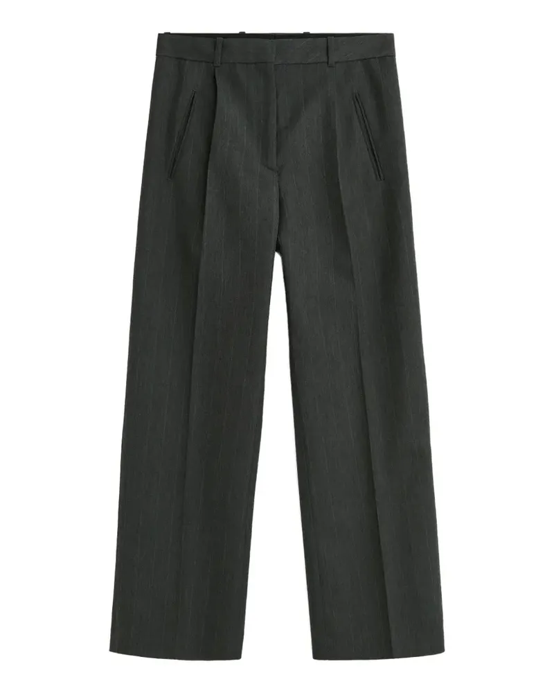 Our Legacy Universe pinstriped pleated trousers - Grau Grau
