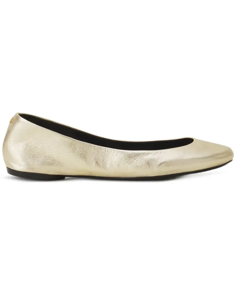 Lanvin Ballerinas im Metallic-Look - Gelb Gelb