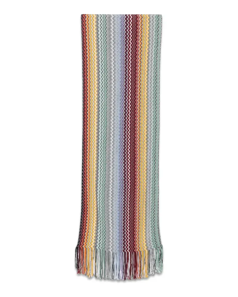 Missoni Schal mit Zickzackmuster - Grau Grau