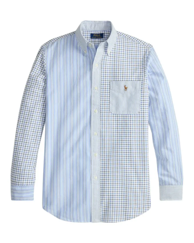 Ralph Lauren Funshirt patchwork-design shirt - Blau Blau
