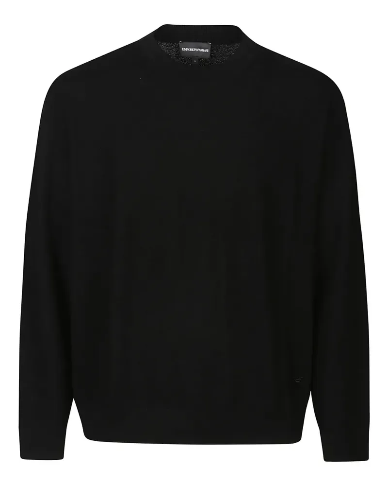 Emporio Armani Klassischer Pullover - Schwarz Schwarz