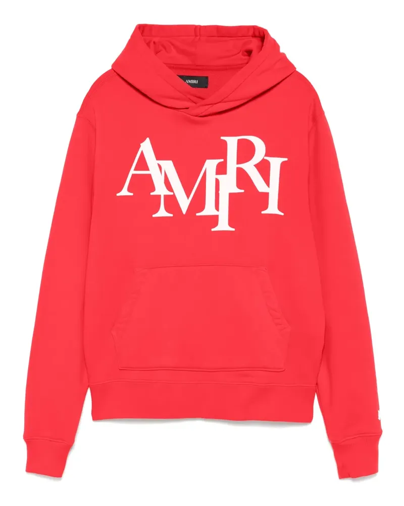 Amiri Staggered Hoodie - Rot Rot