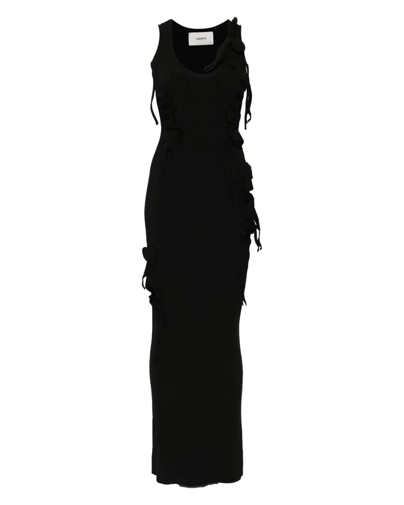 COPERNI Gestricktes Maxikleid mit Schleifendetail - Schwarz Schwarz