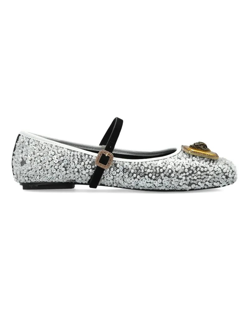 Kurt Geiger Pimlico embellished ballet flats - Grau Grau