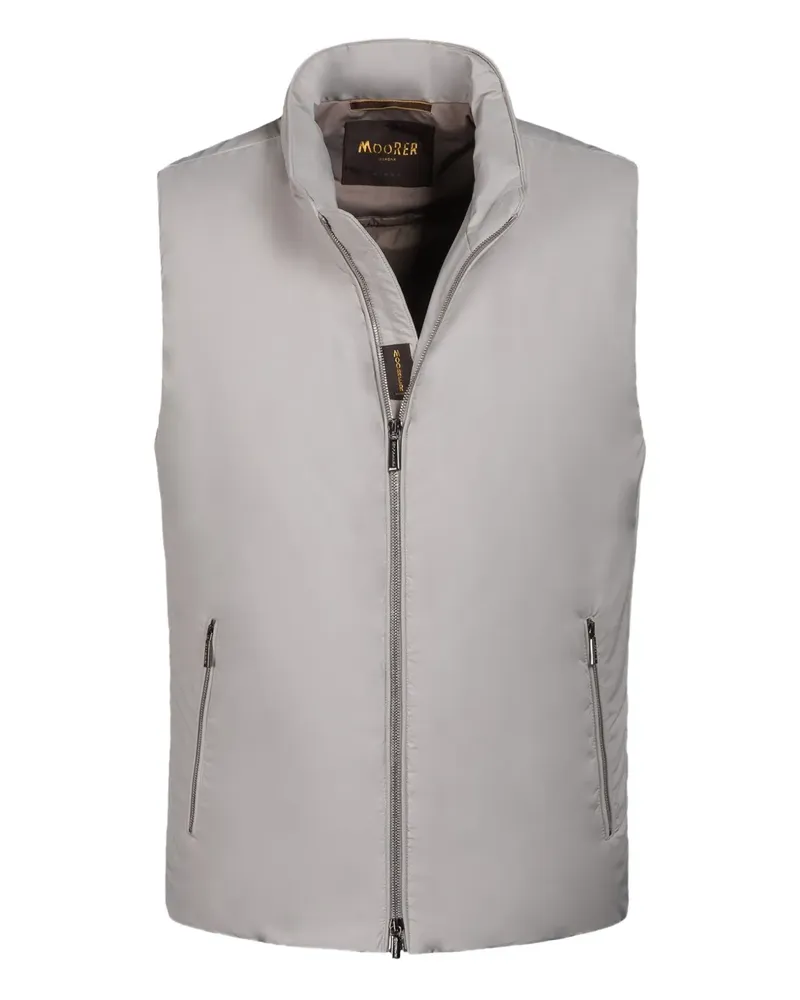 MOORER Uros zip gilet - Grau Grau