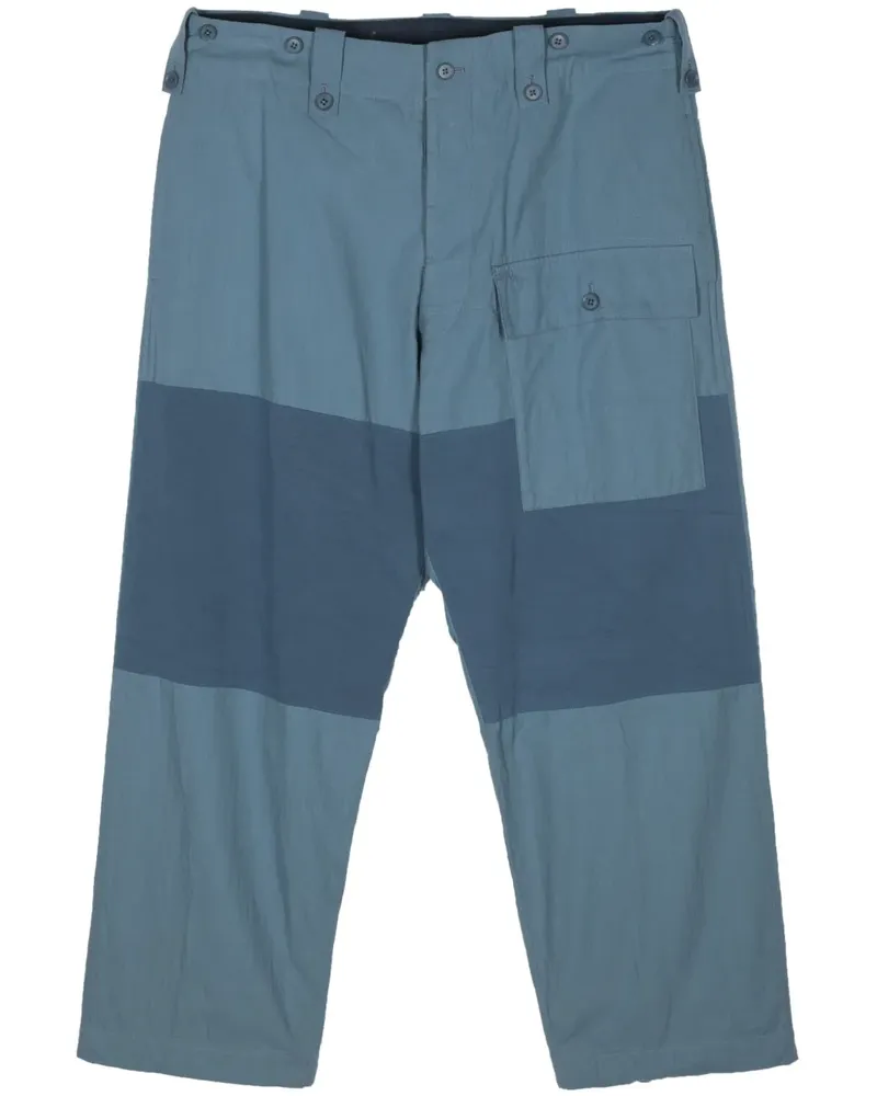 Yohji Yamamoto Cargohose mit Tapered-Bein - Blau Blau