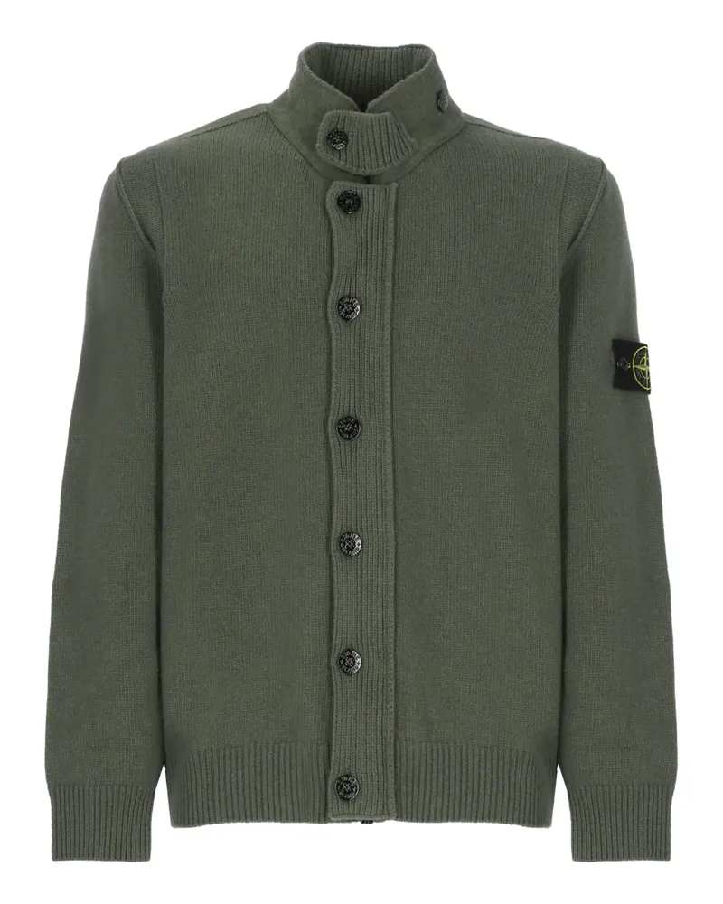 Stone Island Cardigan mit Stehkragen - Grün Grün