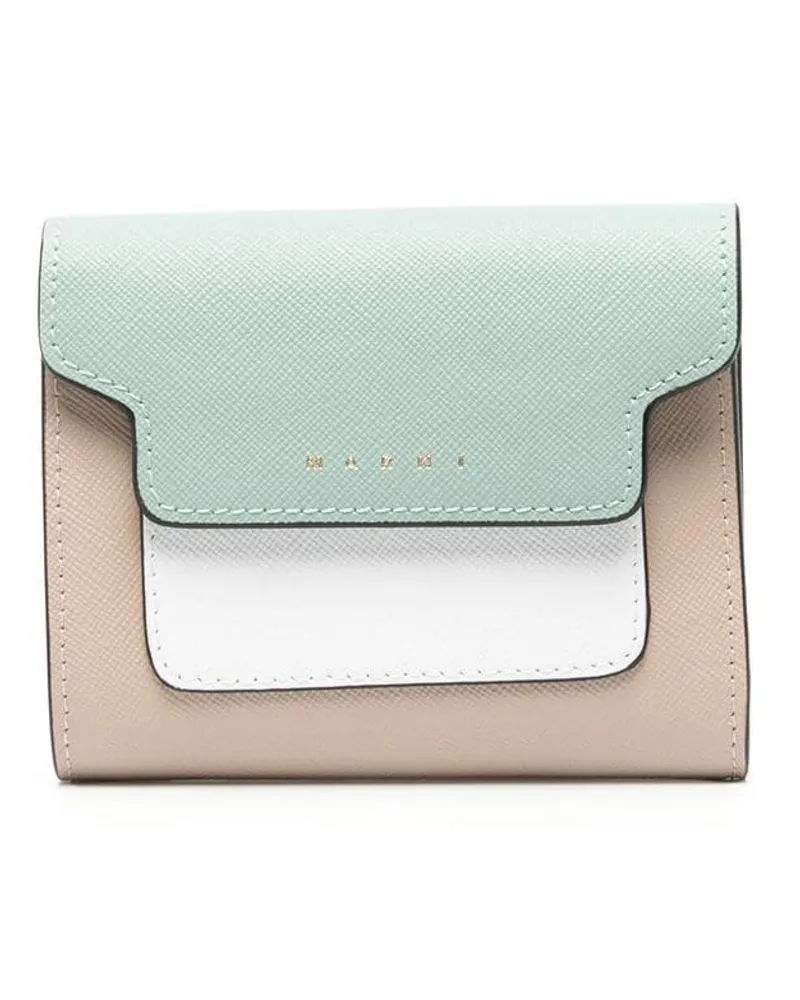 Marni Portemonnaie mit Logo-Print - Braun Braun