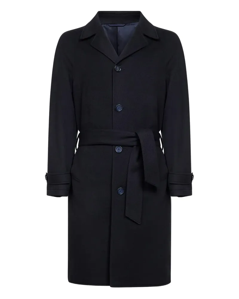 D4.0 Mantel mit Gürtel - Blau Blau