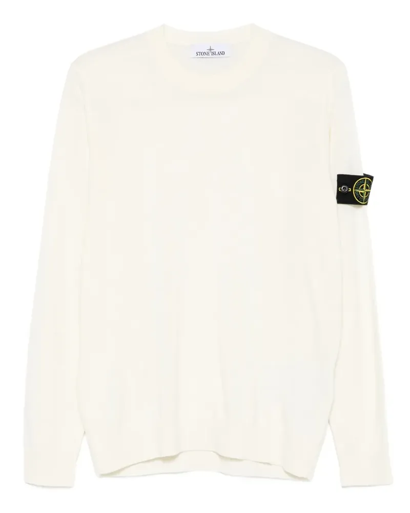Stone Island 5100071 Wollpullover mit aufgesetzter Tasche - Nude Nude