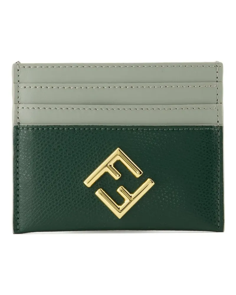 Fendi Kartenetui mit FF-Logo - Grün Grün