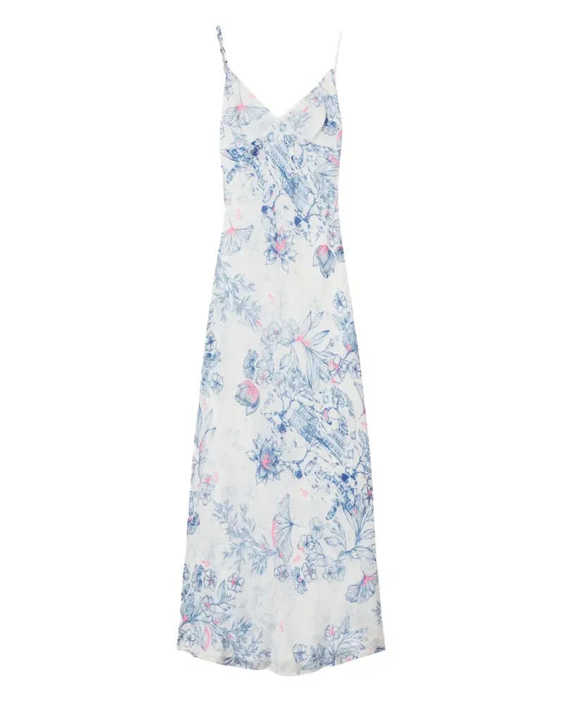 Twin-Set Kleid mit Print - Weiß Weiß