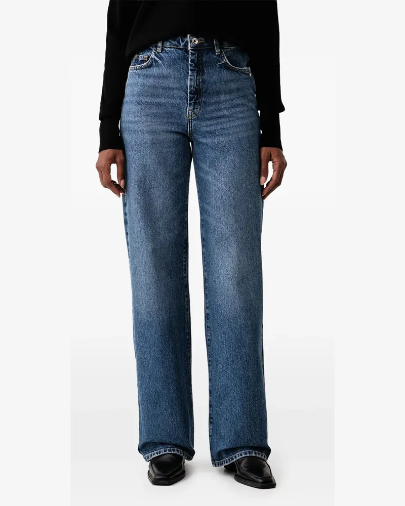 Patrizia Pepe faded straight-leg jeans - Blau Blau