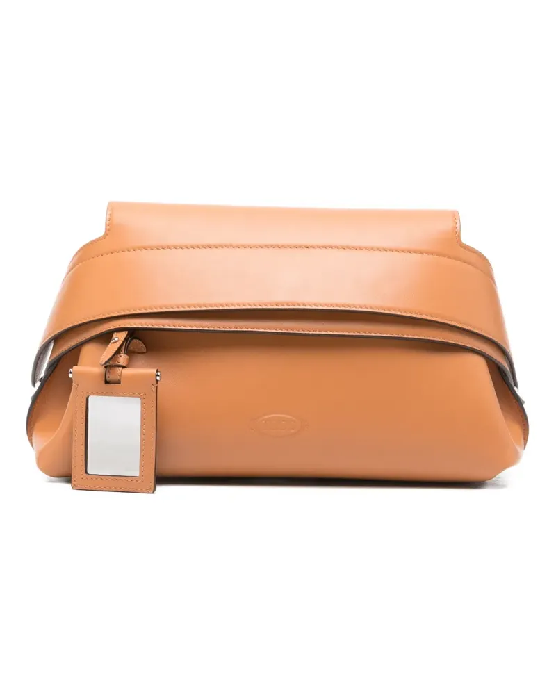 TOD'S mini leather clutch bag - Nude Nude