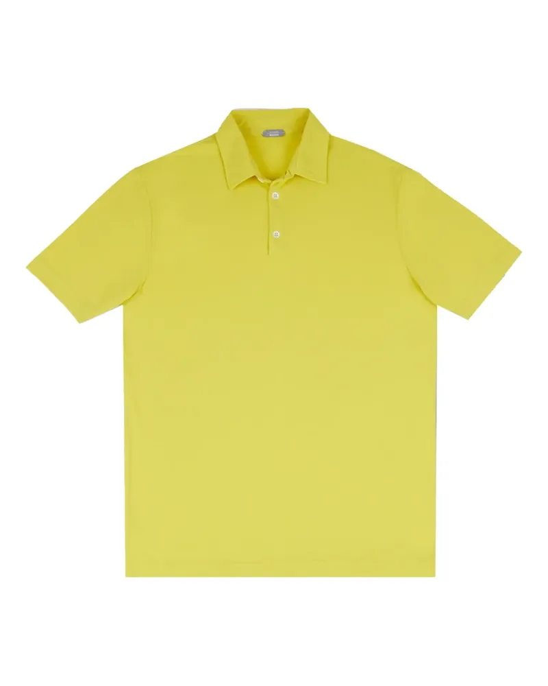 Zanone Poloshirt mit Knopfleiste - Gelb Gelb