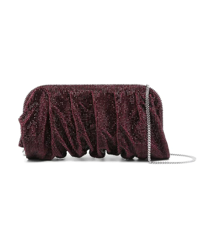 Benedetta Bruzziches Verzierte Clutch mit Raffungen - Rot Rot