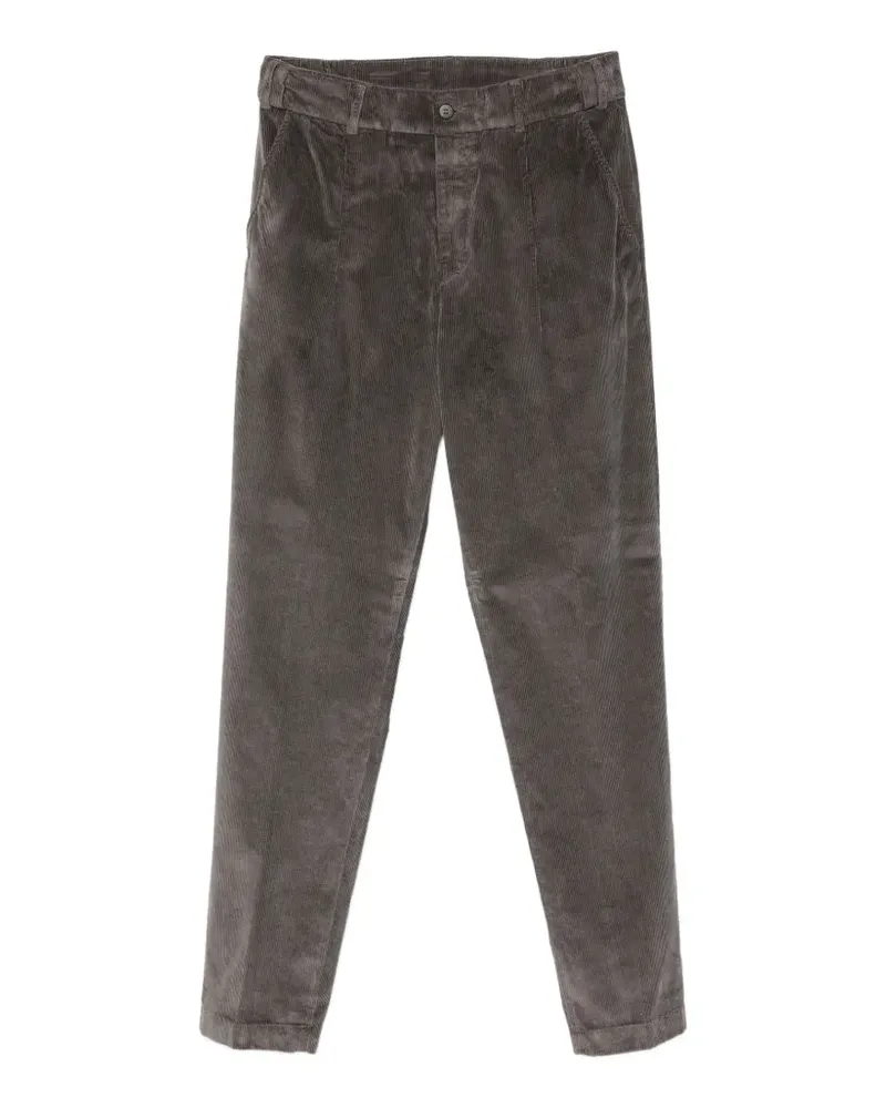 Eleventy Cordhose mit Bundfalten - Braun Braun