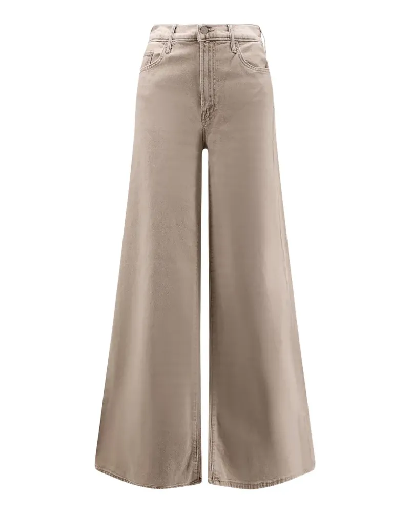 Mother beige wide-leg trousers - Nude Nude