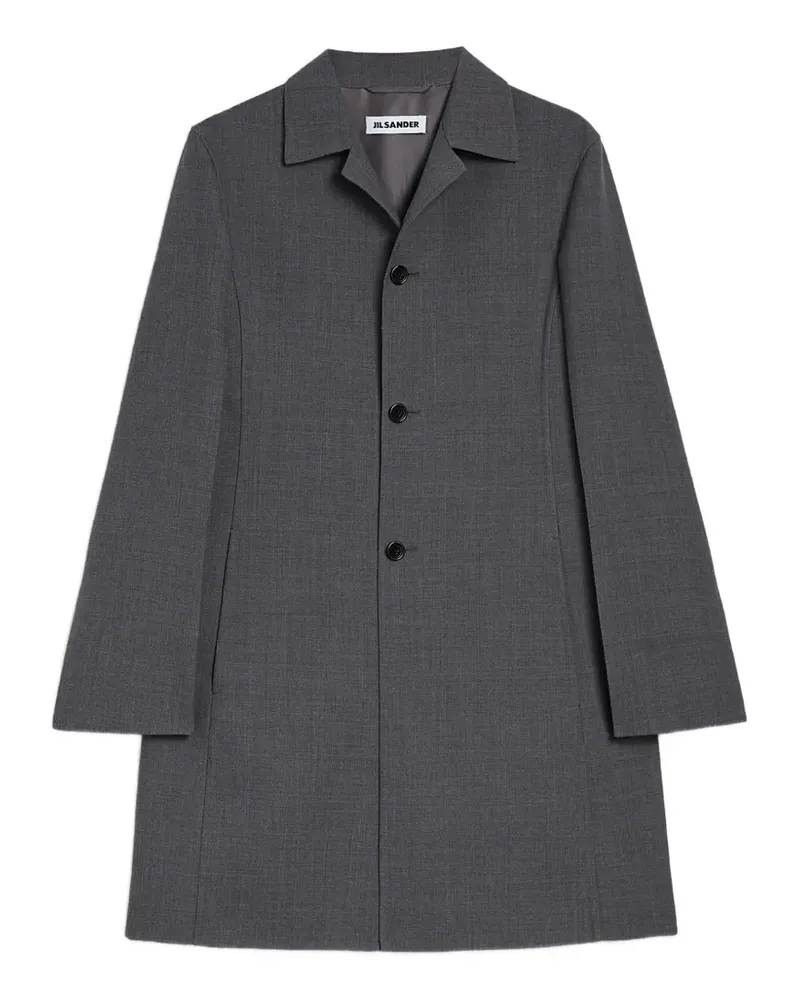 Jil Sander Einreihiger Mantel - Grau Grau
