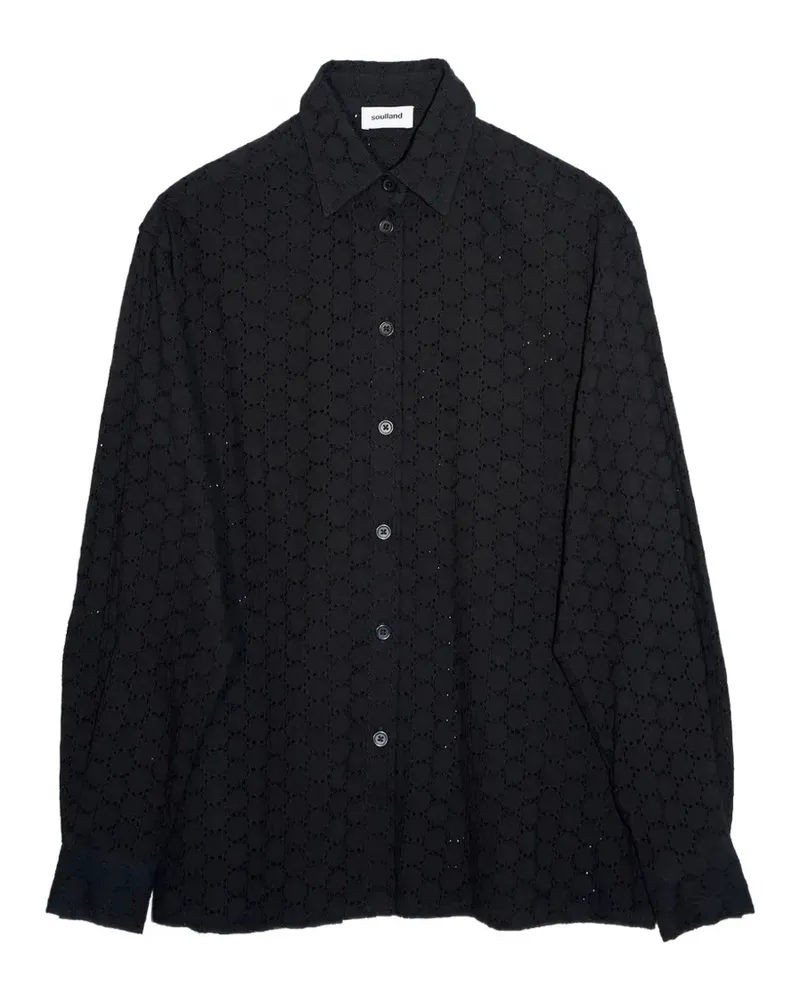 Soulland Carl long-sleeve shirt - Schwarz Schwarz