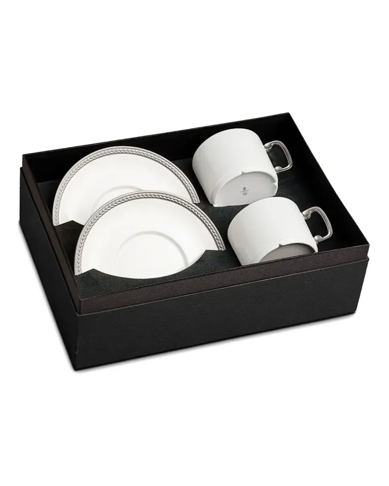 L’OBJET Soie Tressée Tassen (2er-Set) - Weiß Weiß