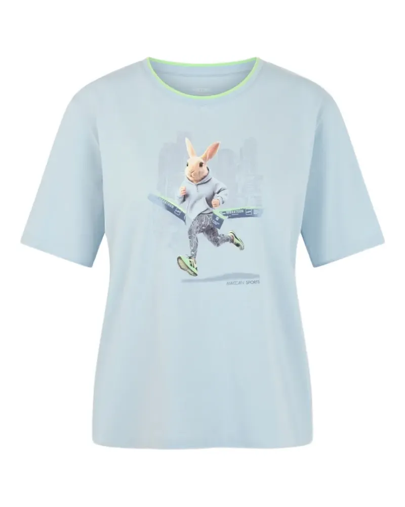 Marc Cain graphic-print T-shirt - Blau Blau