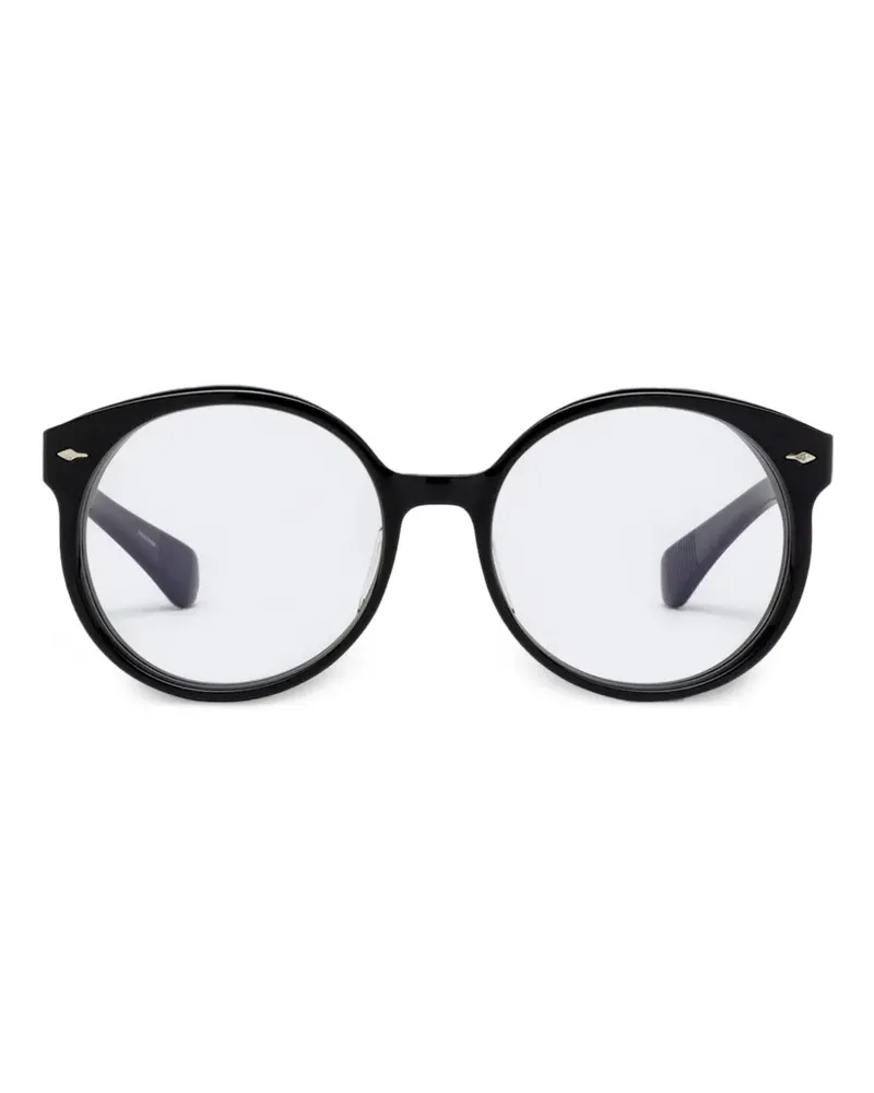 Jacques Marie Mage Runde Factory Brille - Schwarz Schwarz