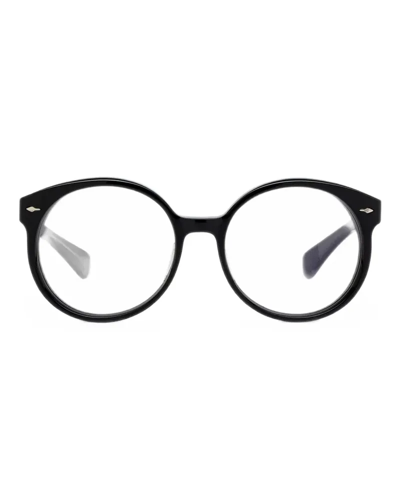 Jacques Marie Mage Runde Factory Brille - Schwarz Schwarz