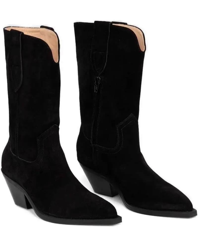 Copenhagen CPH237 Wildlederstiefel mit spitzer Kappe - Schwarz Schwarz