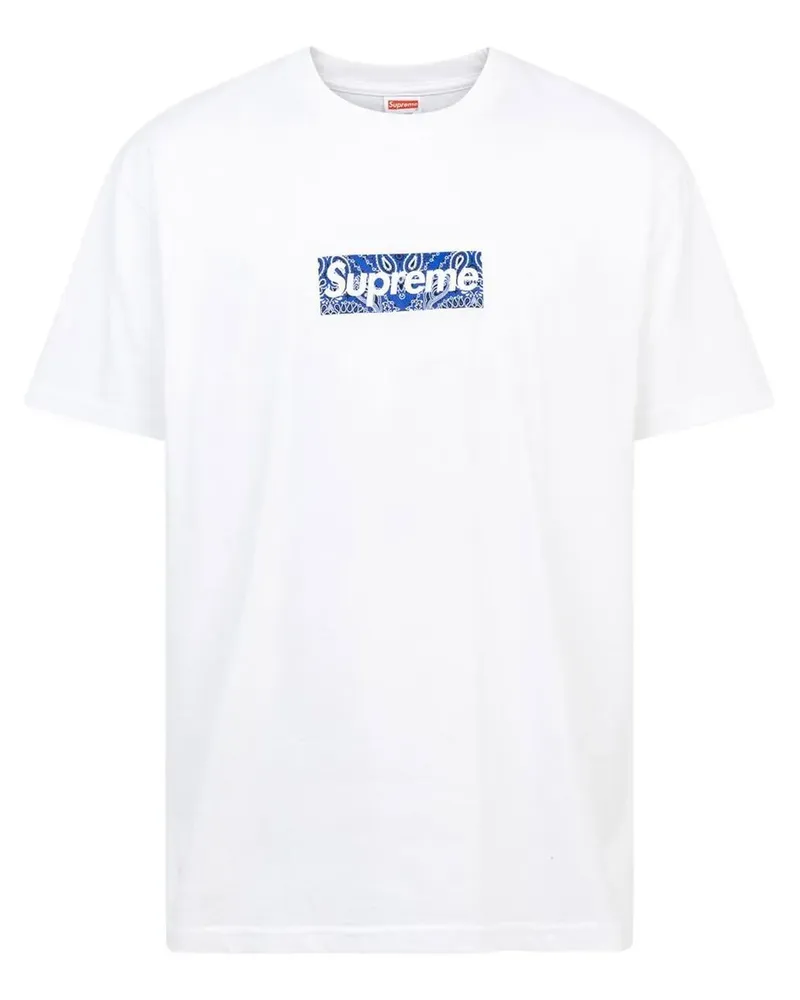 Supreme Being T-Shirt mit Bandana-Print - Weiß Weiß