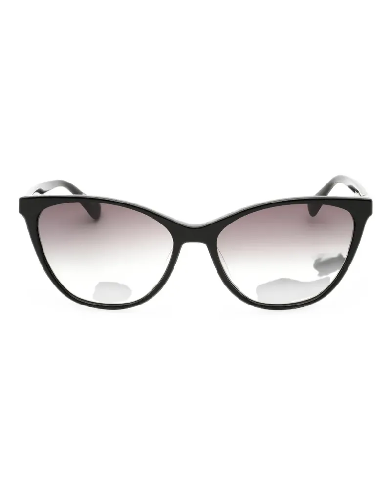 Longchamp Sonnenbrille mit Cat-Eye-Gestell - Schwarz Schwarz