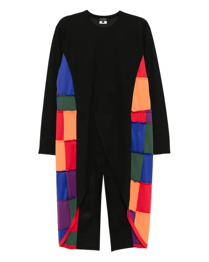 Comme des Garçons T-Shirt im Patchwork-Look - Schwarz Schwarz
