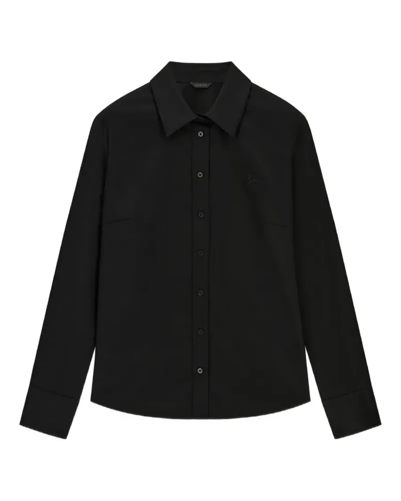 Guess Schmales Hemd - Schwarz Schwarz