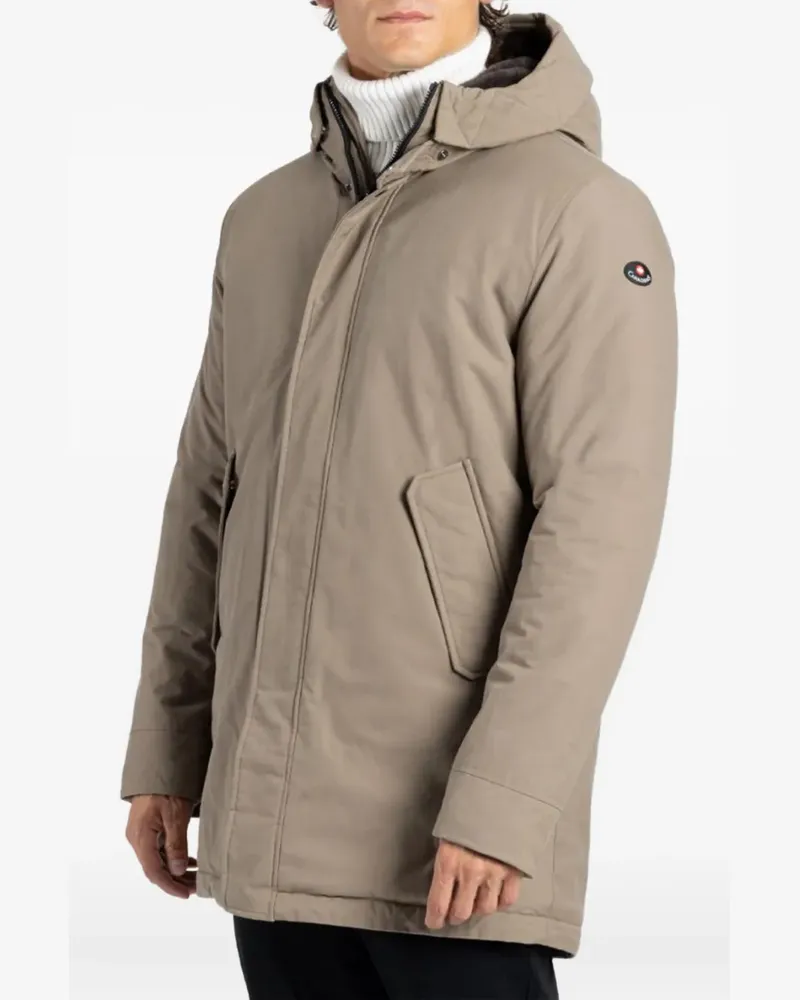 Canadiens hooded flap-pocket jacket - Nude Nude