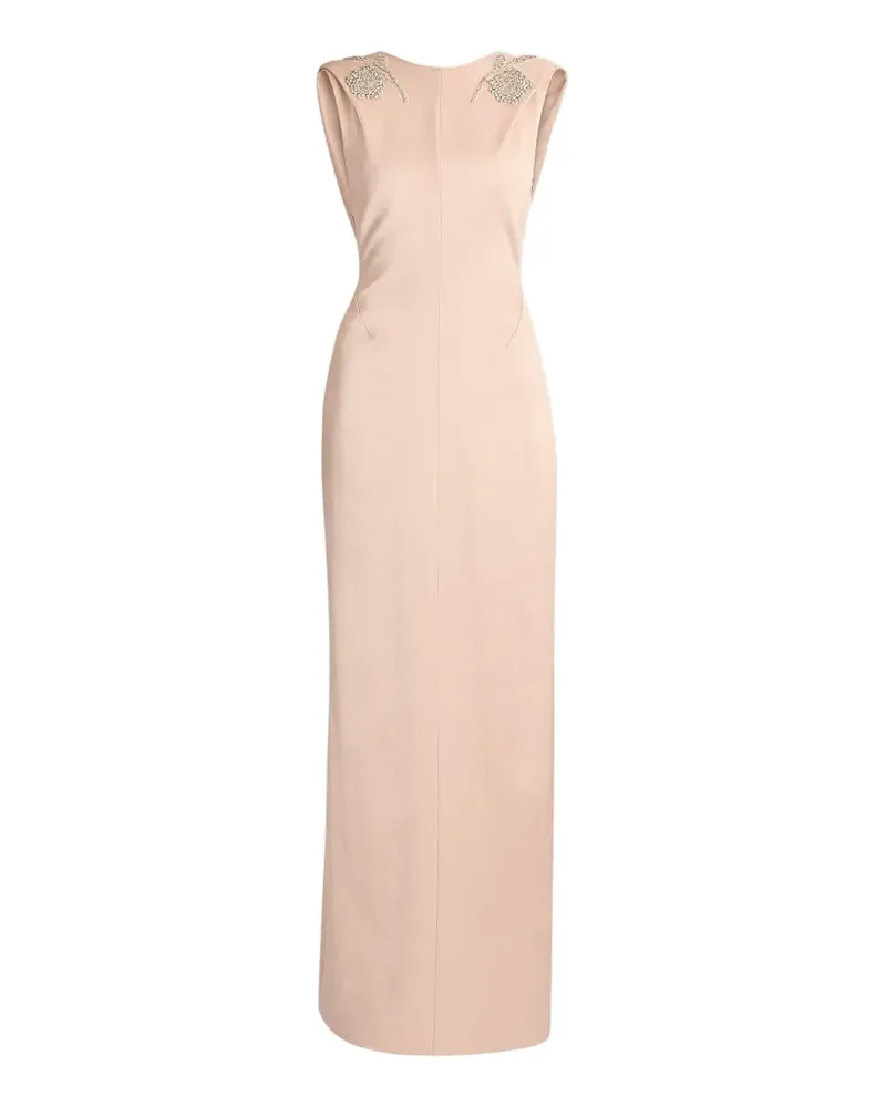 Erdem embroidered draped maxi dress - Rosa Rosa