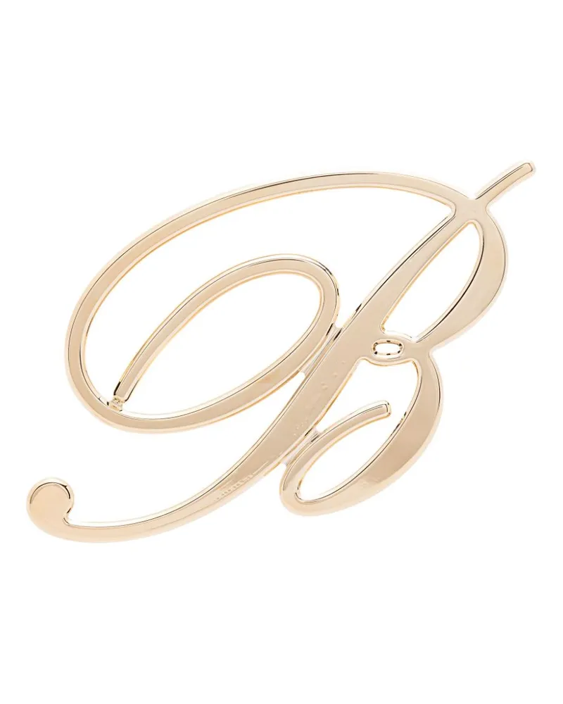Blumarine Ohrring mit Logo-Schild - Gold Gold