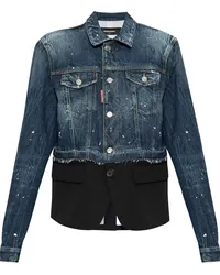 Dsquared2 Jacke mit Logo-Patch Blau