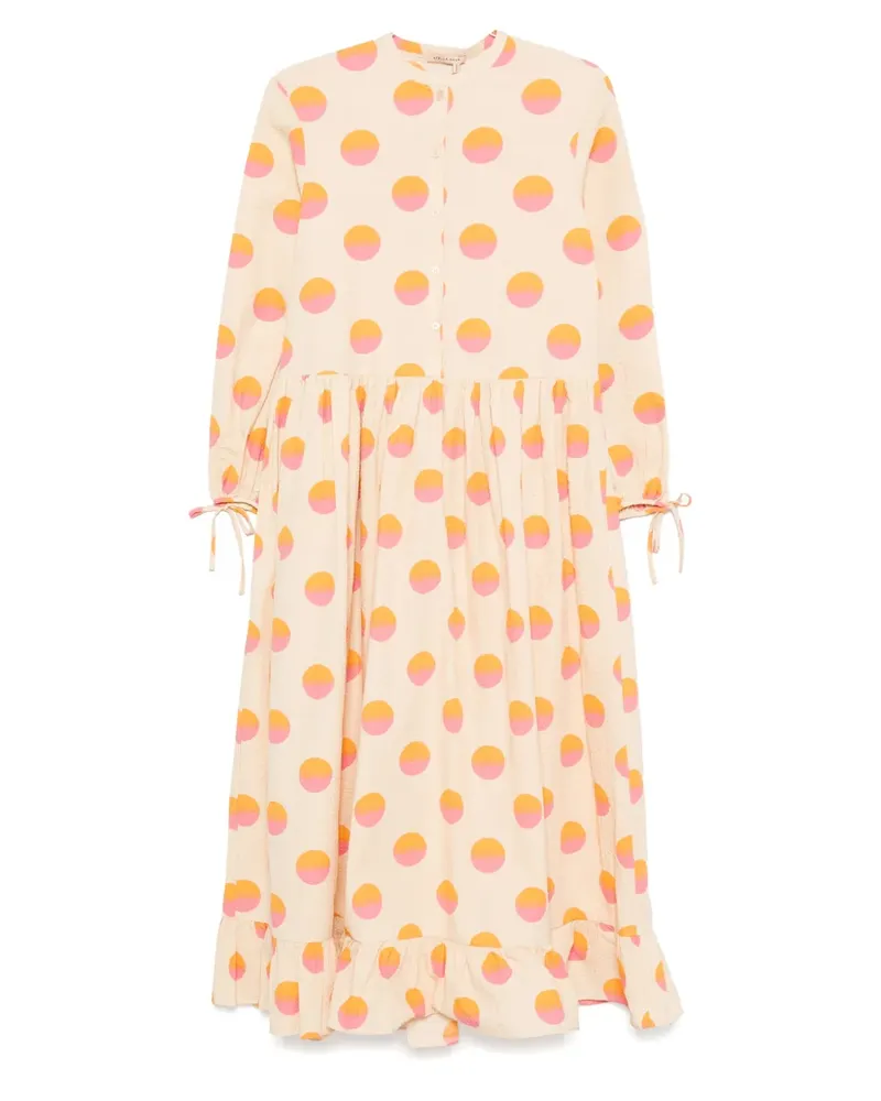 Stella Nova Gepunktetes Kleid - Nude Nude