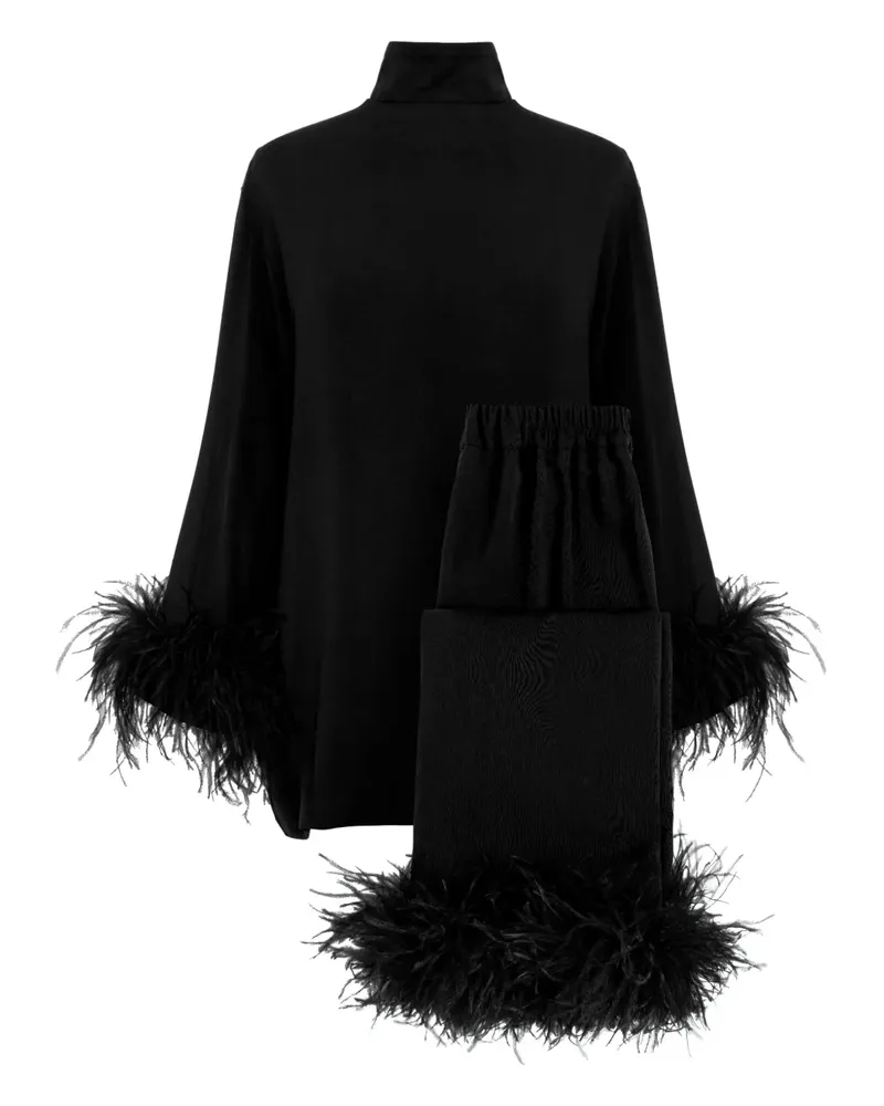 SLEEPER Pyjama aus Seide - Schwarz Schwarz