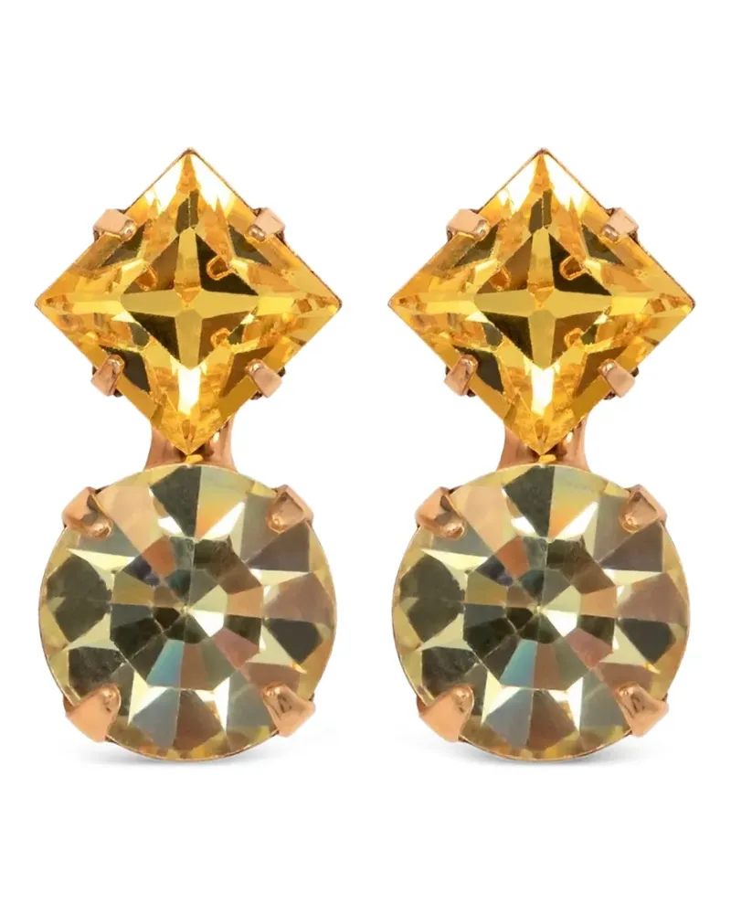 Jennifer Behr Gaven crystal-embellished earrings - Rosa Rosa