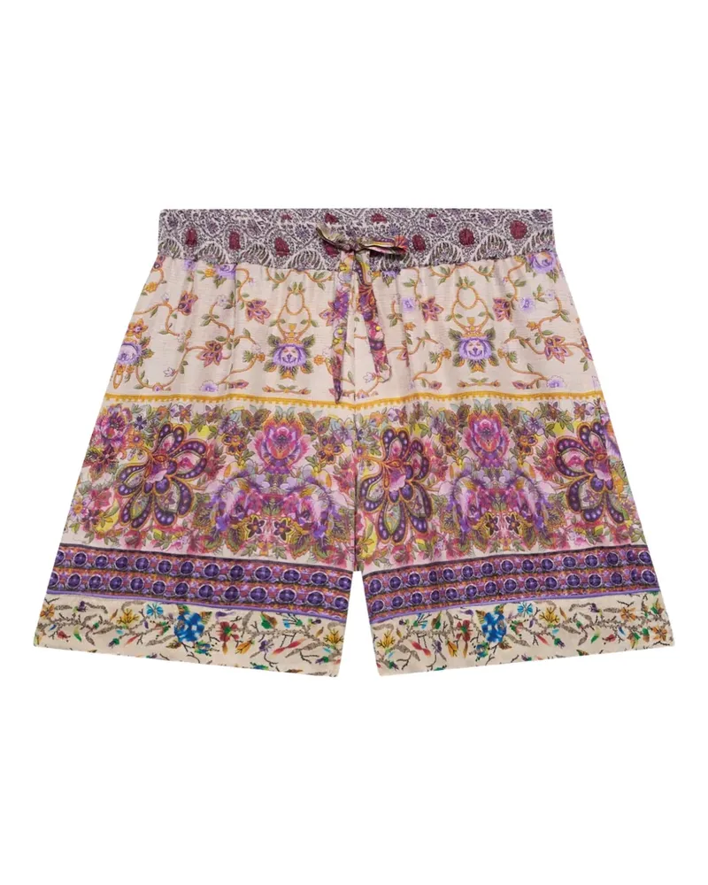 Pierre-Louis Mascia Shorts mit Blumen-Print - Violett Violett
