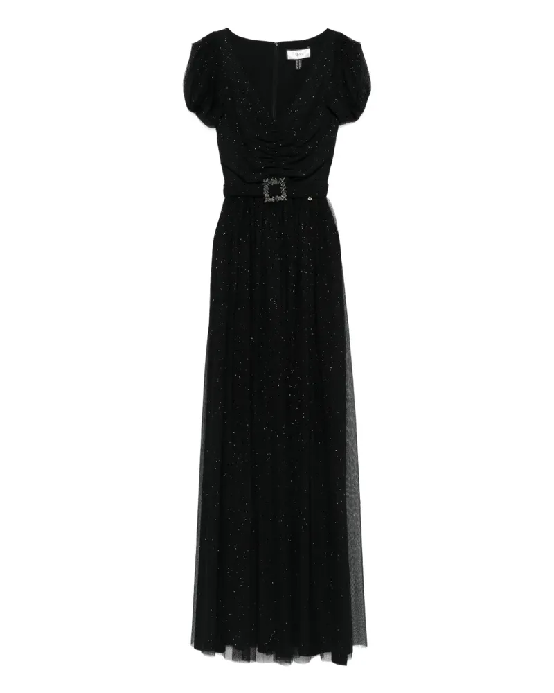 NISSA Kleid mit Gürtel - Schwarz Schwarz