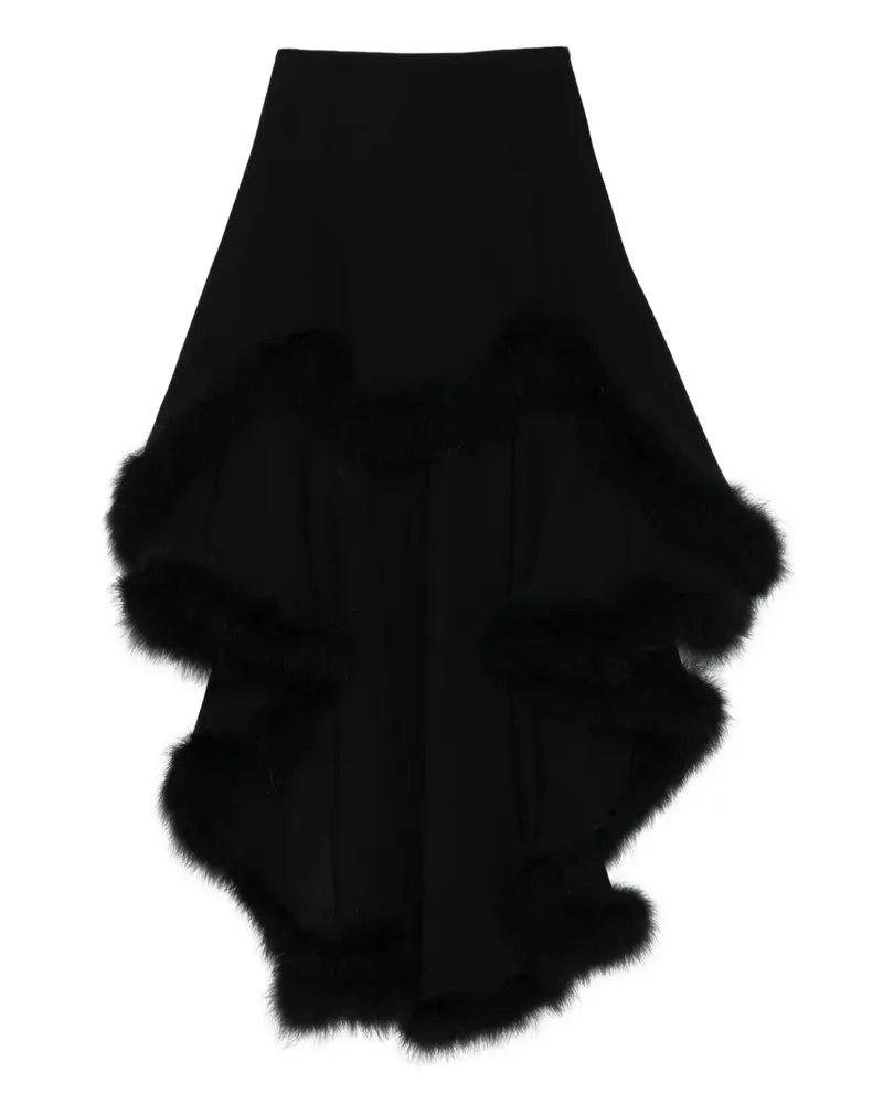 Thierry Mugler Asymmetrischer Rock - Schwarz Schwarz