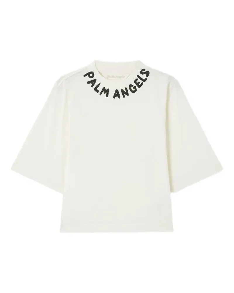 Palm Angels T-Shirt mit Logo-Print - Weiß Weiß