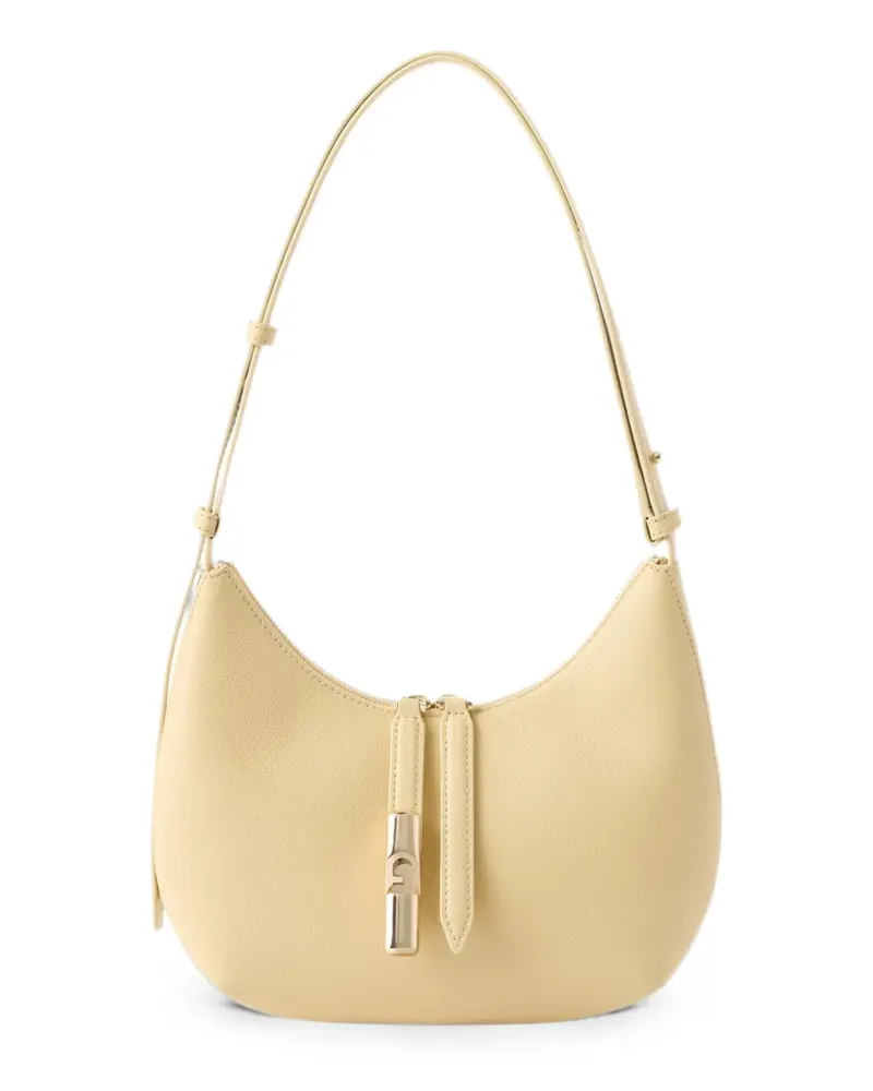 Furla Goccia grained leather shoulder bag - Gelb Gelb