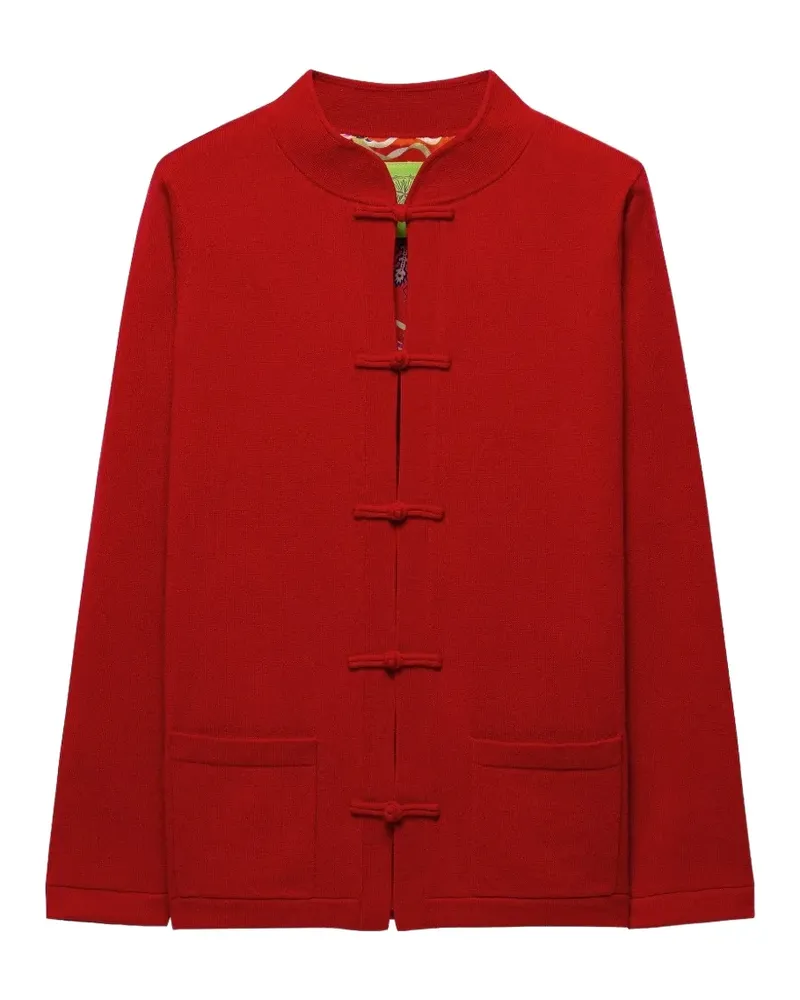 Shanghai Tang Tang frog-fastening cardigan - Rot Rot