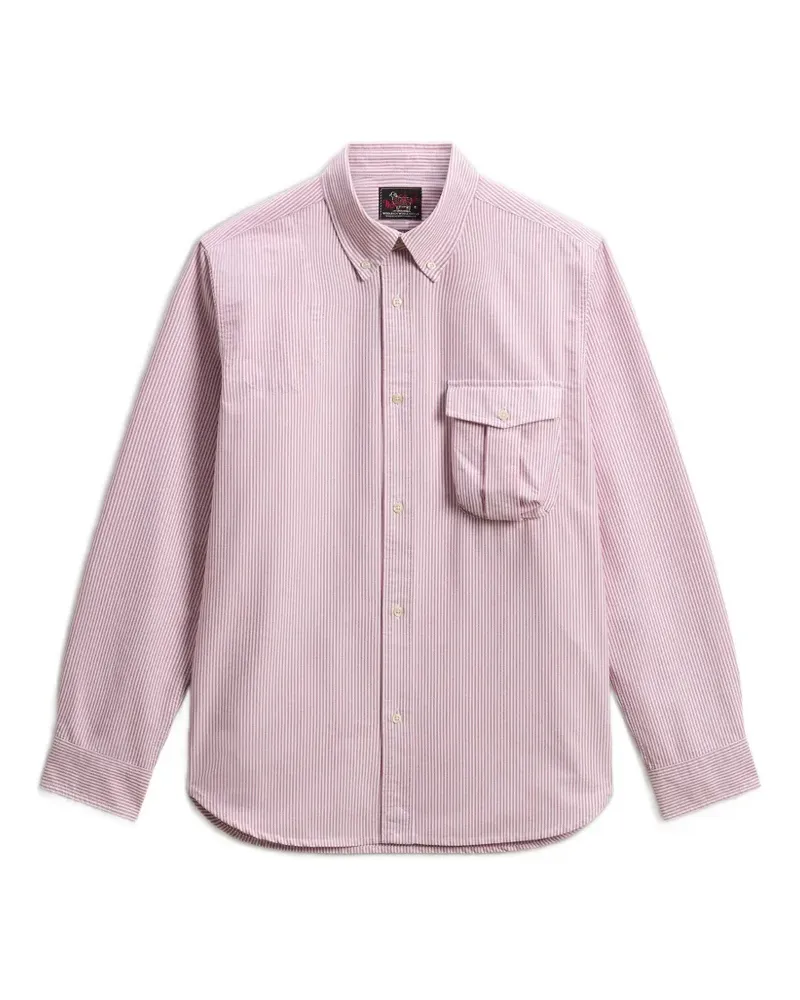 Woolrich Gestreiftes Hemd - Rot Rot