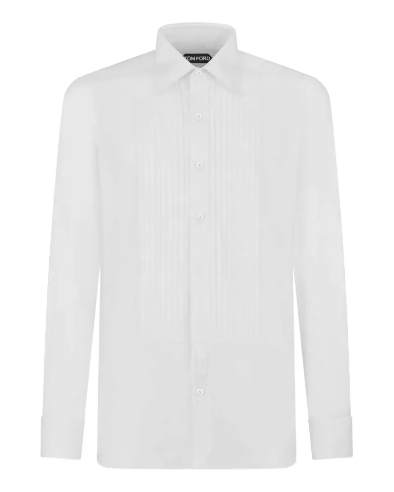 Tom Ford Hemd mit Falten - Weiß Weiß