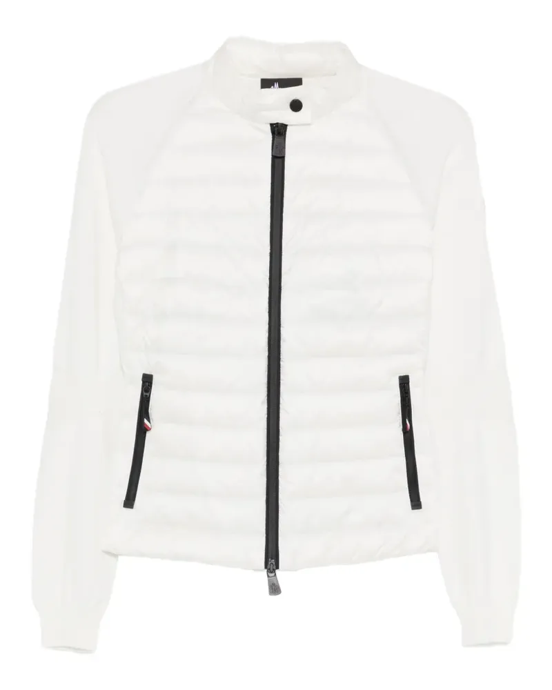 Moncler zipped panelled jacket - Weiß Weiß